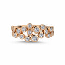 14kt. BUBBLES ring med 0,38ct. W-si