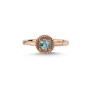 14kt. DARLING Ring med lyseblå topas