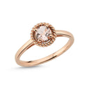 14kt. DARLING ring med Morganit