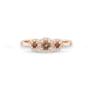 14kt. CORDELIA Ring med 0,23ct. brun-si + 0,18ct W-si