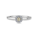 14kt. Champagne ring med 0,08ct. champagne + 0,08ct. W-si
