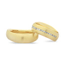 14kt. Vielsesring med 29x0,01ct. W-vs eller uden sten