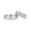 14kt. Vielsesring med 0,45ct. W-vs eller uden sten