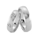 14kt. Vielsesring med 18 x 0,02ct. W-vs eller uden sten