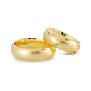14kt. Vielsesring med 10 x 0,01ct. W-vs eller uden sten