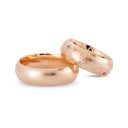14kt. Vielsesring med 10 x 0,01ct. W-vs eller uden sten
