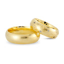 14kt. Vielsesring med 10 x 0,01ct. W-vs eller uden sten