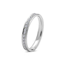 14kt DIWA ring med 35 x 0,01ct. W-si - hele vejen rundt