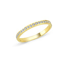 14kt. LINE alliancering med 1-37 diamanter á 0,01 ct.