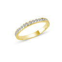 14kt. LINE alliancering med 1-34 diamanter á 0,015 ct.