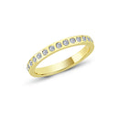 14kt. LINE alliancering med 1-29 diamanter á 0,025 ct.