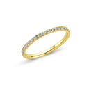 14kt. LUNA alliancering med 1-40 diamanter á 0,01 ct.