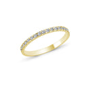 14kt. LUNA alliancering med 1-35 diamanter á 0,015 ct.