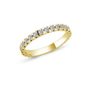 14kt. LUNA alliancering med 1-27 diamanter á 0,03 ct.