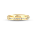 14kt. Vielsesring i 3mm. med 37x0,01ct. W-vs
