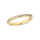 14kt. Vielsesring med 58x0,005ct. W-vs