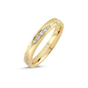14kt. Vielsesring med 0,26ct. W-si eller uden sten