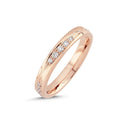 14kt. Vielsesring med 0,26ct. W-si eller uden sten