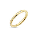Blank 14kt. Vielsesring med 0,07ct. W-si eller uden sten
