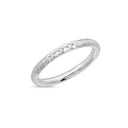 14kt. Vielsesring med 3 x 0,02ct. W-si eller uden sten