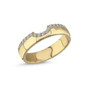 14kt. Vielsesring med 0,21ct. W-vs