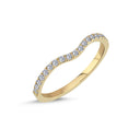 14kt. Vielsesring med 0,19ct. W-vs