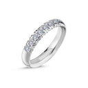 14kt. hvidguld alliancering med 0,35ct. W-vs