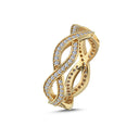 14kt. Vielsesring med 1,0ct. W-vs