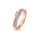 14kt. Vielsesring med 0,60ct. W-vs