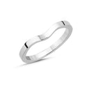 14kt. snoet hvidgulds ring