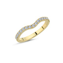 14kt. Vielsesring med 0,34ct. W-vs