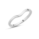 14kt. Hvidguld V ring