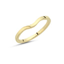 14kt. Vielsesring med 3 x 0,005ct. W-vs