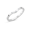14kt. hvidguld v ring med 3 x 0,005ct. W-vs