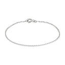BNH - 14 karat hvidguld anker rund armbånd
