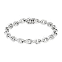 BNH - 14 karat hvidguld anker rund armbånd