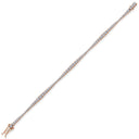 14 karat rosaguld EMPIRE tennis armbånd med i alt 3,80ct. W-si