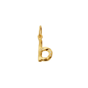 B Alfabet Vedhæng - Forgyldt
