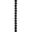 Agat Collier Sort 8Mm Matt 45Cm