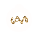 LOVE SPELLING - forgyldt sølv - charm - 630-G195