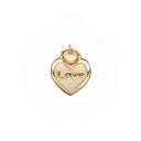 LOVE LÅS - forgyldt sølv - charm - 630-G210