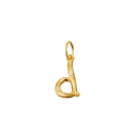 D Alfabet Vedhæng - Forgyldt