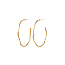 Echo Grande Øreringe - Forgyldt