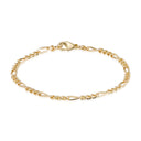 BNH - 14 karat guld figaro armbånd
