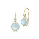 Prime Earrings Milky Aqua