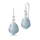 prima ballerina earrings ocean blue