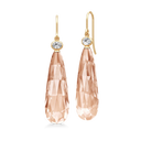 Ofelia Drop Earrings Peach Morganite