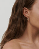 Julie Sandlau - infinity hoop small earring clear