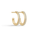 Julie Sandlau - infinity hoop small earring clear