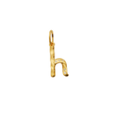 H Alfabet Vedhæng - Forgyldt